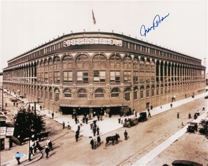 Johnny Podres Signed 16x20 Photo of Ebbets Field (Steiner)
